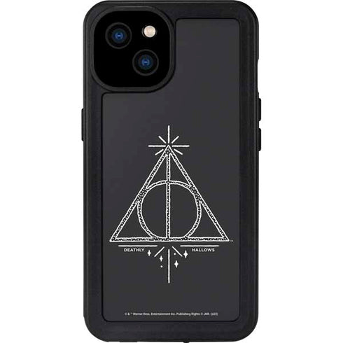 Wizarding Worlds Harry Potter Deathly Hallows Symbol iPhone 15 Plus Waterproof Case